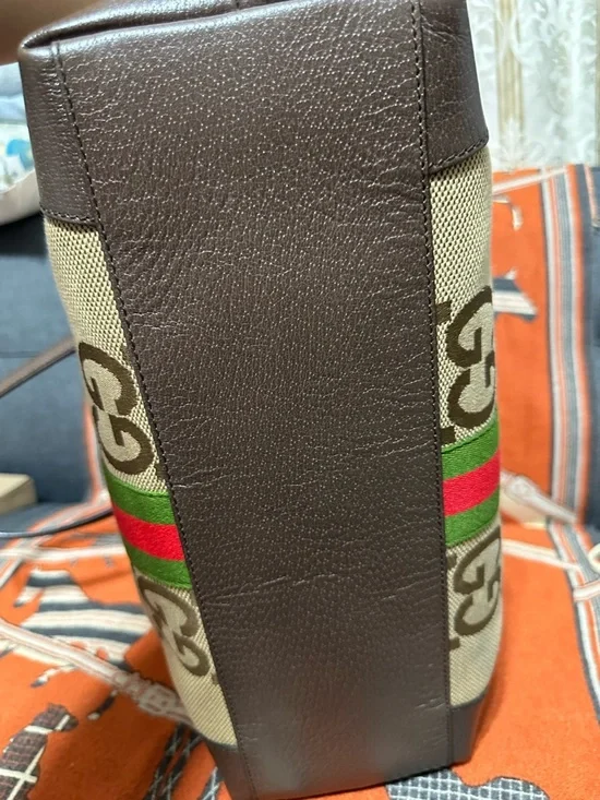 GUCCI ❤️🌟OPHIDIA JUMBO GG TOTE BAG - Picture 8 of 13